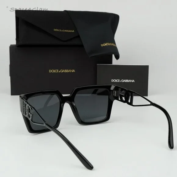 BRAND NEW D&G DG4446B 501/6G Black Gray Mirrored Black 